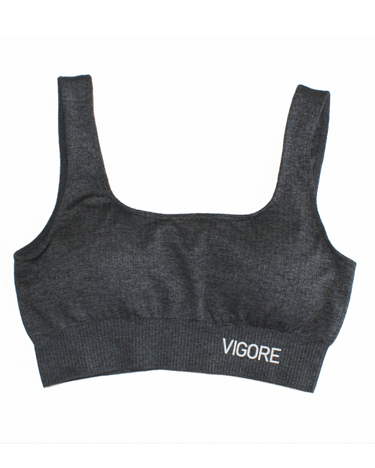 Seamless Lines Grafito - Top