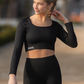 Momentum Negro - Crop Long Sleeve